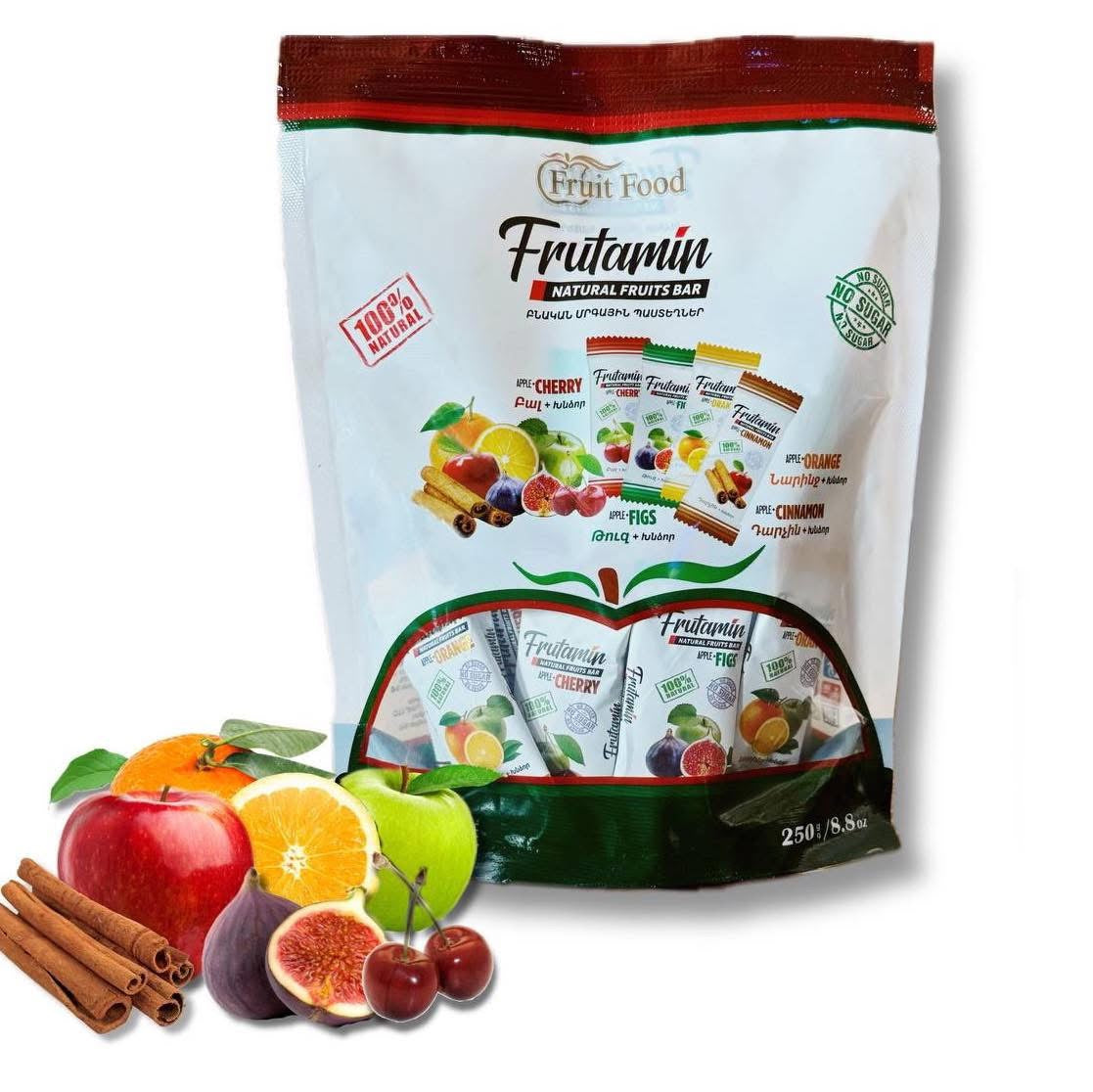 250gr/8.8oz Frutamin natural fruits Bar