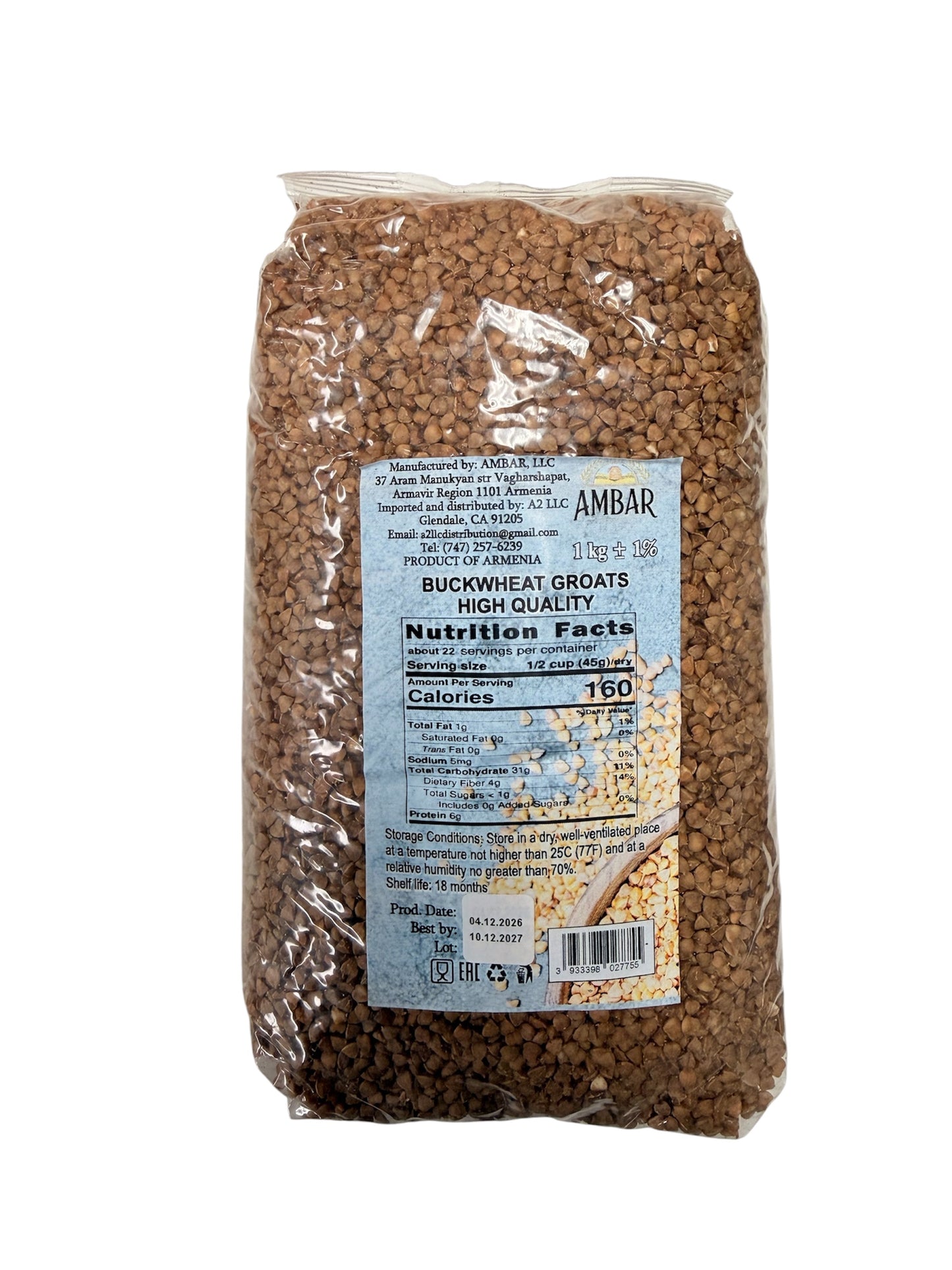 1kg/35.274 Buckwheat Groats