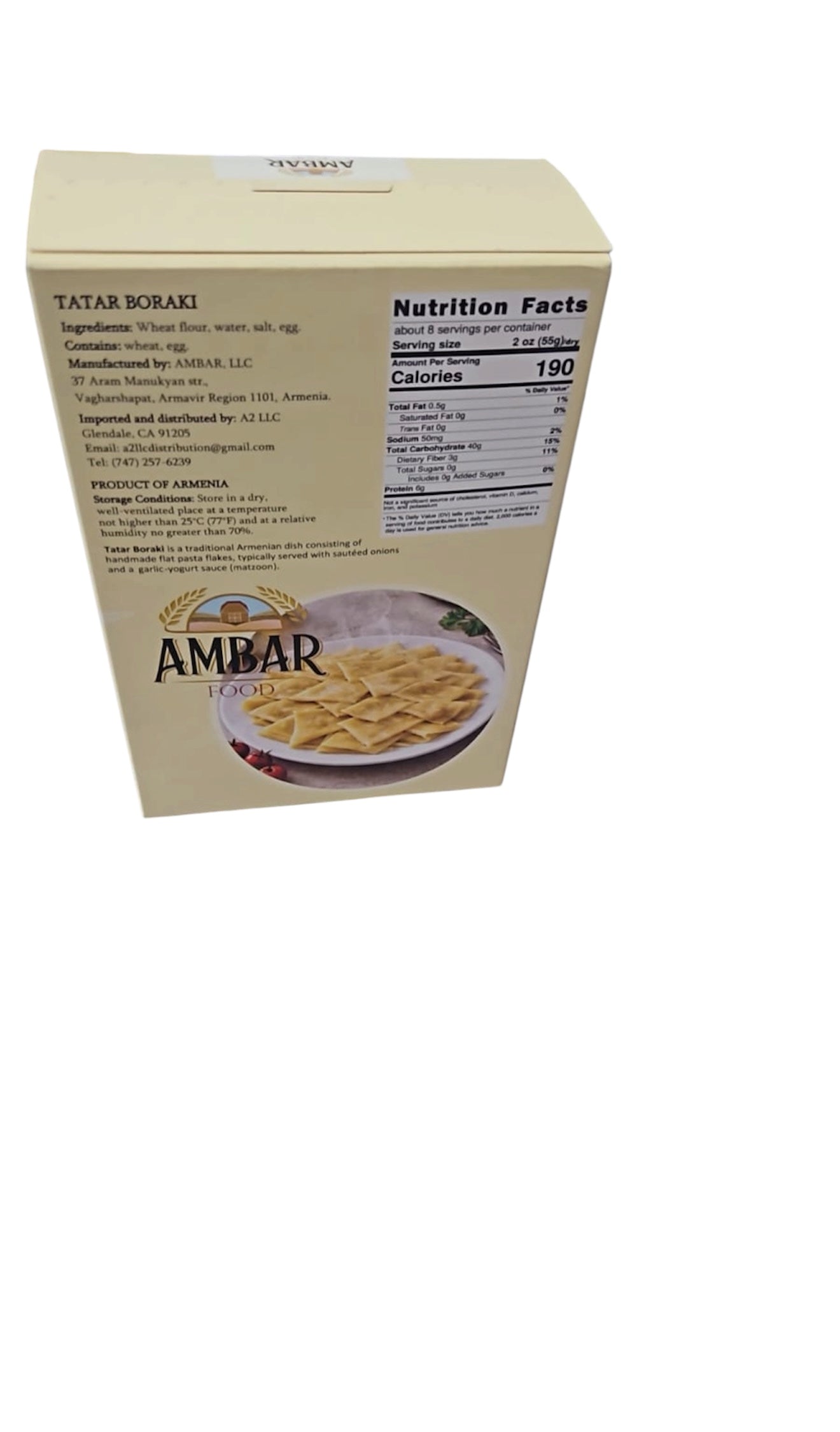 Net Wt.450gr/15.87 oz TATAR BORAKI
