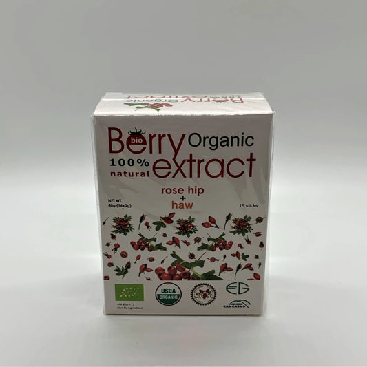 Organic Berry Extract - Rose Hip + Haw - 16 sticks