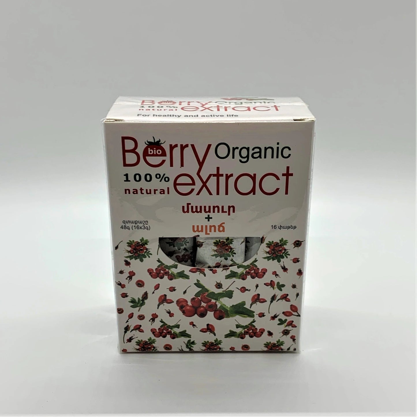 Organic Berry Extract - Rose Hip + Haw - 16 sticks