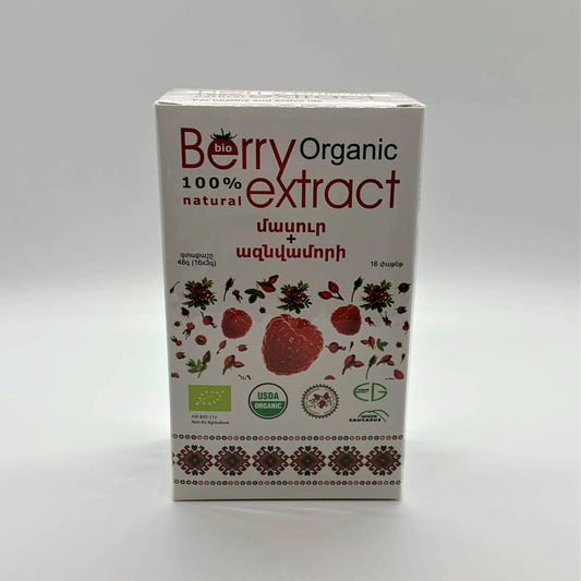 Organic Berry Extract - Rose Hip + Raspberry - 16 sticks